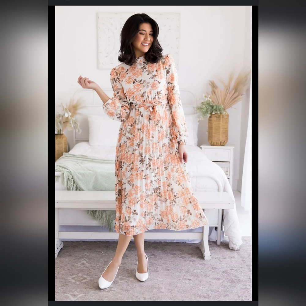 Floral Long Sleeve Dress
